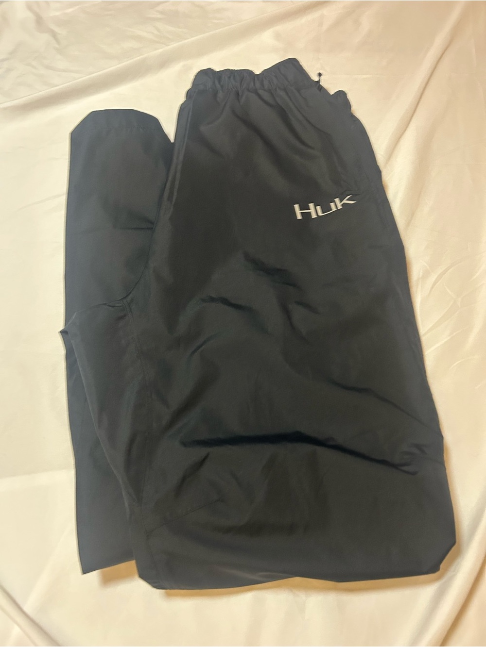 Huk Gunwale Pants Black Size L Windproof Waterproof Fishing Gear Men - Picture 5 of 16